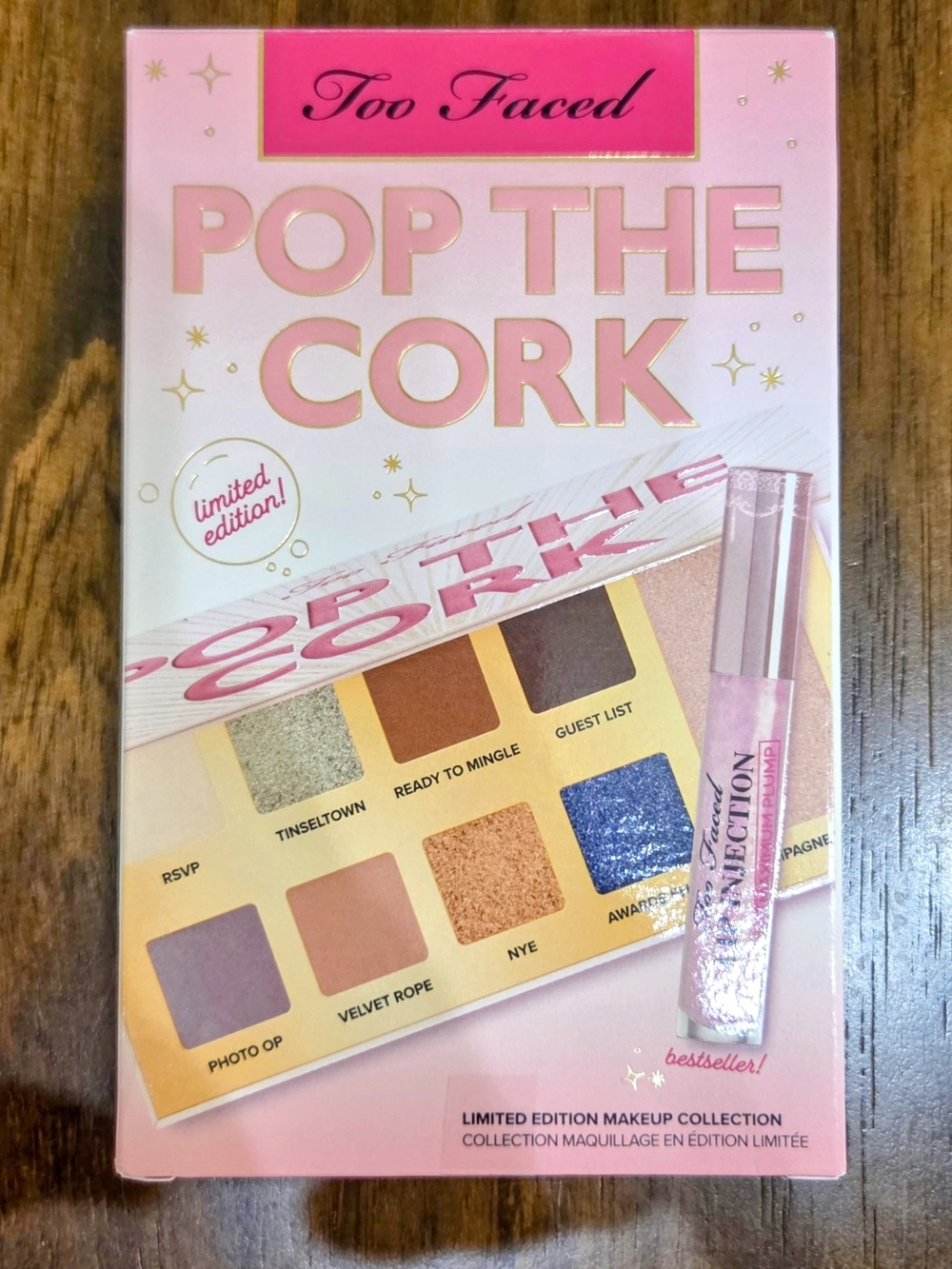 Too Faced Pop The Cork Eyeshadow Palette & Pink Glitter Gloss
